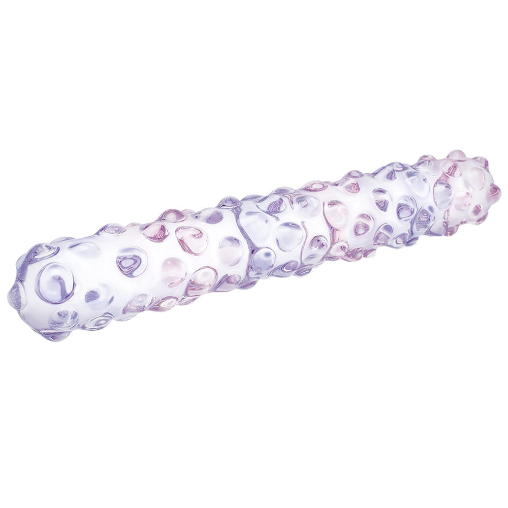 gläs 9 Inch Purple Rose Nubby Dildo Dildo Sex Toys > Double Ended Dildos - Tophatter Daily Deals